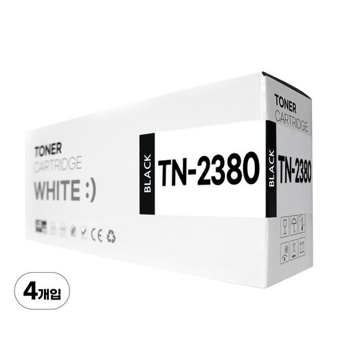 브라더 TN-2380 재생토너 HL-L2365DW L2360DN MFC-L2700D MFC-L2700DW, 4개