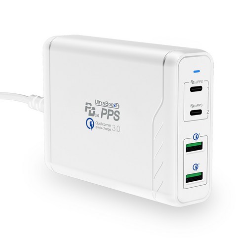 크레앙 울트라부스트 100W Power Station 멀티충전기 CREPDQSTA, 화이트, 1개
