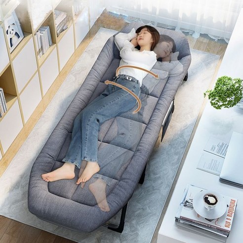 무설치 낮잠 접이식침대는 소음 없고 휴대성이 좋은 대형 휴대용 야전침대입니다.