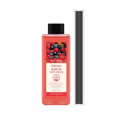 더허브샵 디퓨저 리필 오일, 레드프룻, 200ml, 1개