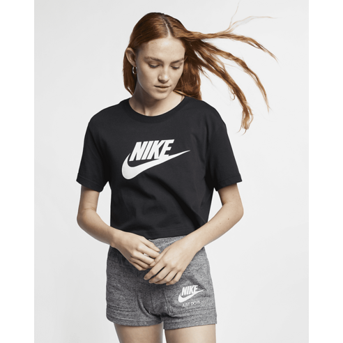 [매장정품] 나이키 스포츠웨어 여성 크롭 티셔츠 BV6176-010 - NIKE