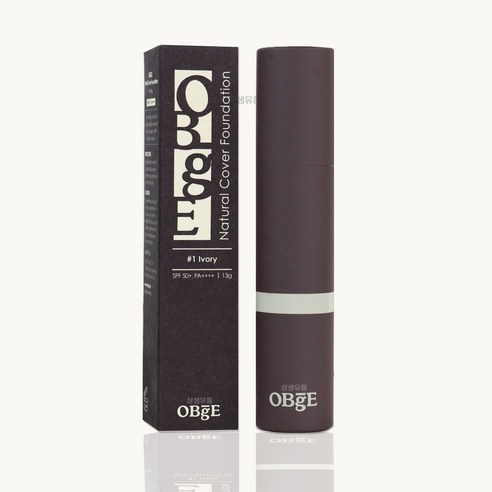 OBgE 내추럴 커버 파운데이션 SPF50+ PA++++ 13g, 21호 라이트베이지, 1개
