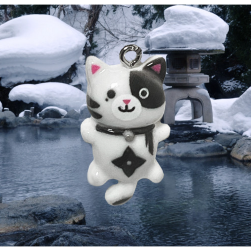 고양이 애호가를 위한 매력적인 닌자 고양이 키링