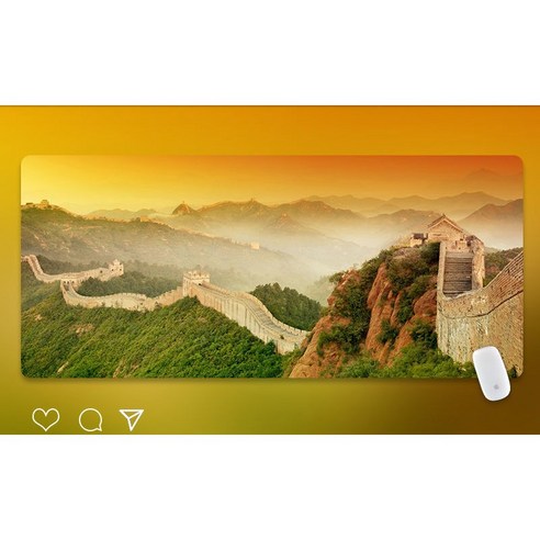 Literally sell 풍경화 게이밍장패드 각지의 풍경을 음미하고 마음을 느긋하게 하다 두꺼운 고탄력 손목 보호 방수 세척 용이 마우스 패드, 5