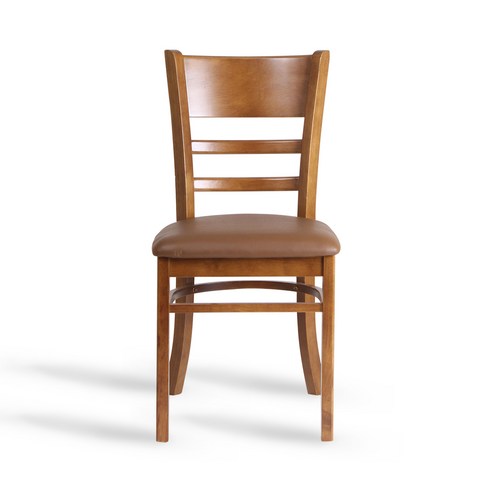 세련된 디자인과 기능성이 조화를 이루는 원목 의자