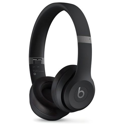 Apple Beats Solo 4 블루투스 무선 헤드폰, 매트 블랙, MUW23ZP/A