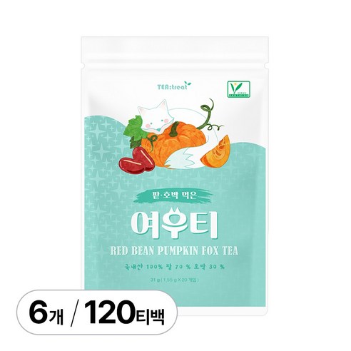 티트리트 여우티 호박팥차 티백