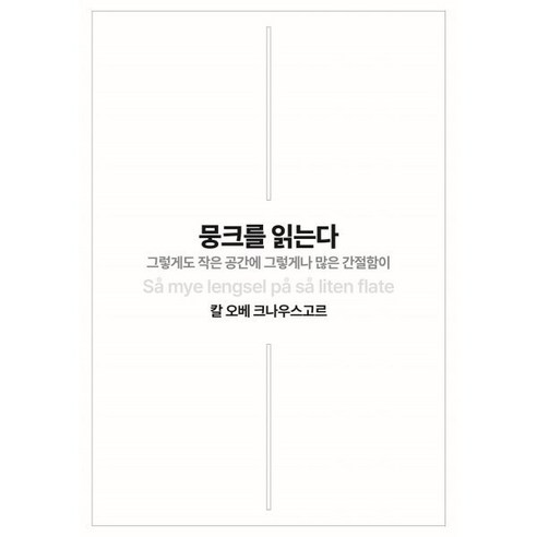 뭉크를 읽는다:그렇게도 작은 공간에 그렇게나 많은 간절함이, 비트윈, 칼 오베 크나우스고르