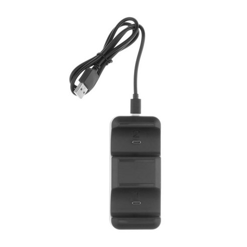 컨트롤러 충전 도킹 컨트롤러 충전기 액세서리 usb 케이블 코드 게임 컨트롤러 스탠드 충전 홀더, 53x40x110mm, 블랙, 플라스틱