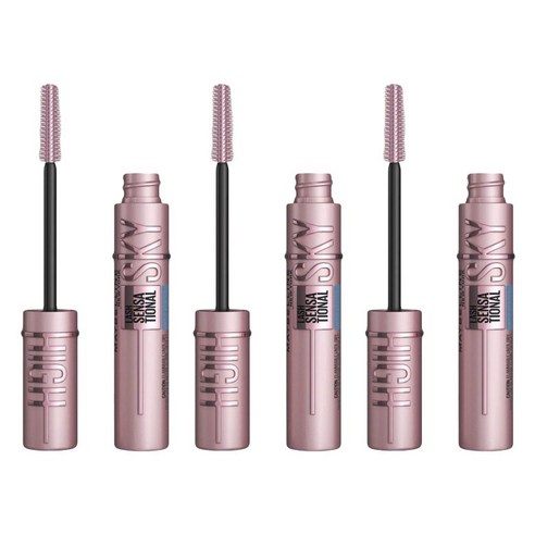 메이블린 스카이 하이 워터프루프 마스카라 6ml, 3개, 802 Very Black