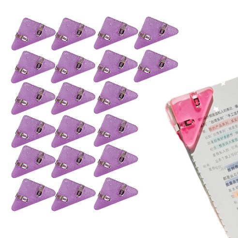 더쏠 삼각 모서리 클립 집게 20p, 아이스그린 현생클립 더쏠 삼각 모서리 클립 집게 20p, 아이스그린 현생클립