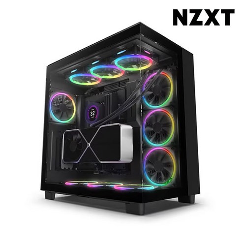 부피가 큰 상품은 개별 택배비 적용으로인한 2개이상 구매시 착불로 발송됩니다.NZXT H9 Elite 미들타워 PC케이스 (Matte Black)