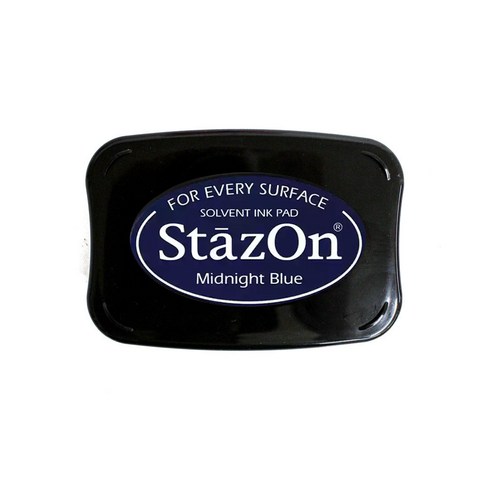 츠키네코 스테이즈온 StazOn 유성 잉크패드 다꾸 가죽 유리 올인원 스탬프, sz-62, 1개