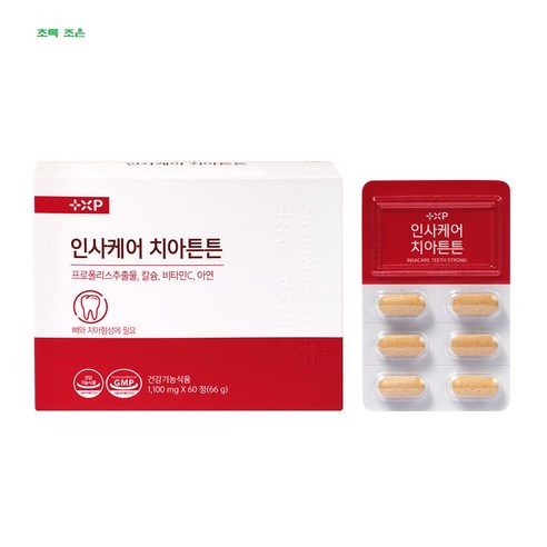 (초록 조은) 인사케어 치아튼튼 60정 1개월분 임플란트, 1박스