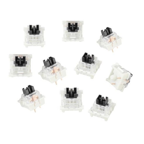 3Pin 기계식 키보드 스위치 MX 스위치 키보드 초보자용 기계식 스위치, 싱글 15x15x17mm, ABS 플라스틱, 방진 블랙