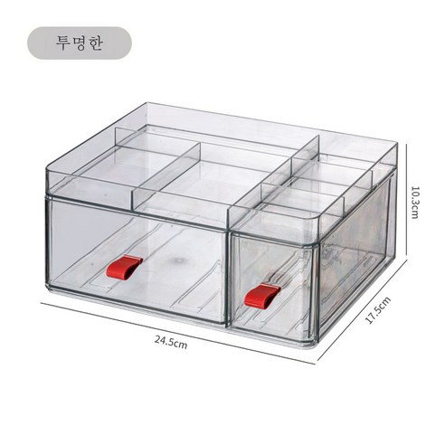 DFMEI 화장품 수납함 일반형 정리 수납, DFMEI 콤비 수납함 1층 [비침]