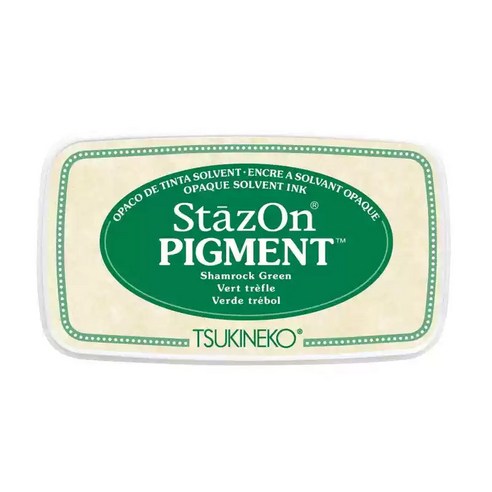 츠키네코 스테이즈온 피그먼트 잉크패드 사무용 공예 다꾸 스탬프, 1개, SZ-PIG-051