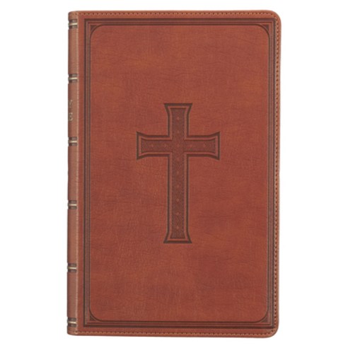 (영문도서) KJV Holy Bible Giant Print Standard Size Faux Leather Red Letter Edition - Ribbon Marker Ki... Leather, Christian Art Publishers, English, 9781642725711