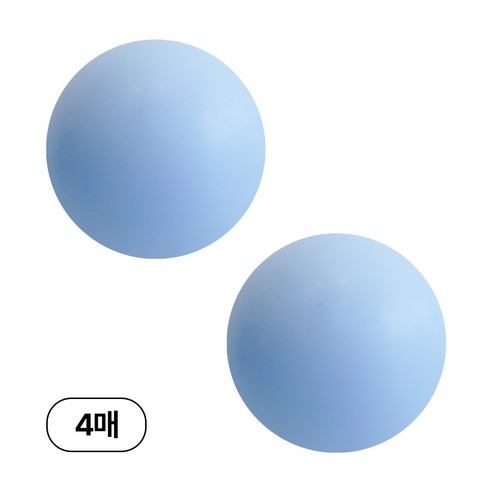디어플레이스 90cm 대형 원형 풍선, 4매, 17_페리윙클
