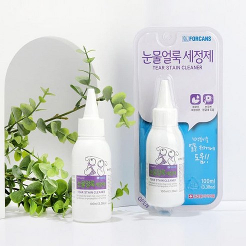 강아지 눈물세정제 눈물얼룩 안구건강 안구소독 치료 생활 위생 세균박멸, 1개, 100ml