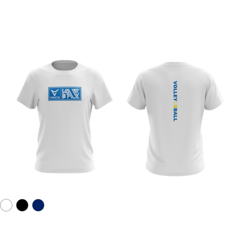 VAMOS VOLLEY BOX T-Shirts 발리박스 티셔츠 배구복 배구 단체 유니폼 전사유니폼, 블랙