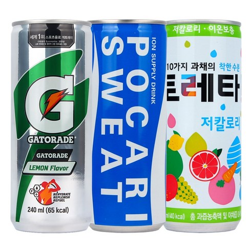 포카리스웨트240mlx(10캔) + 게토레이240mlx(10캔) + 토레타240mlx(10캔), 1세트, 240ml