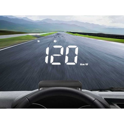 자동차 헤드업 디스플레이 GPS 무선 HUD 트럭 속도 디스플레이, M1 백색광, 1개