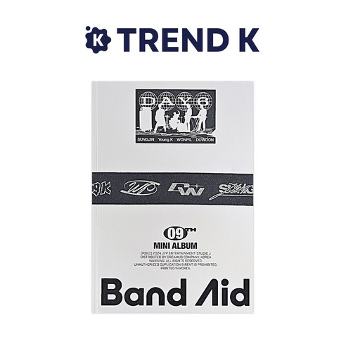 데이식스 앨범 미니9집 [Band Aid] DAY6 밴드에이드 일반반 ROCK BAND Ver. (미개봉), ROCK BAND Ver(블랙)