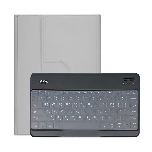 삼성 갤럭시탭 S10 FE 콤비회전 블루투스 키보드 S펜수납 케이스, 그레이, 1개
