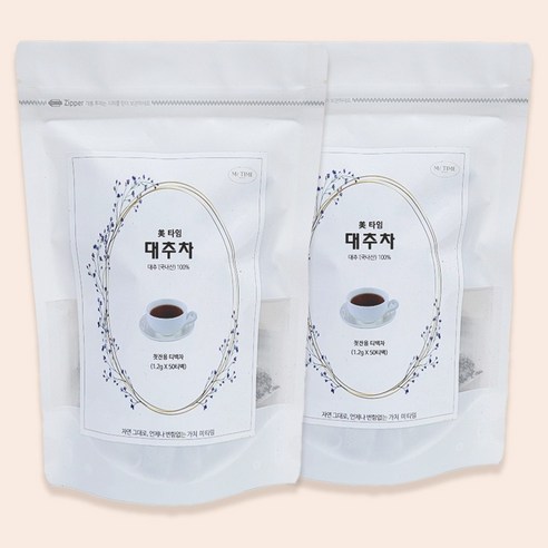 미타임 대추차 PLA 티백, 2개, 50개입, 60g