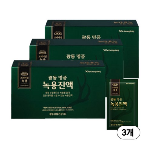 광동생활건강 명품 녹용진액 1세트, 1.5L, 3개