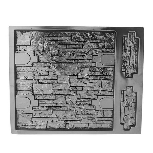 벽 콘크리트 금형 금형 석재 금형 ABS 플라스틱 제조기 석고 집 벽돌, 검은 색