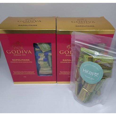 고디바 나폴리탄 피스타치오초콜릿 80g 20개입 소량소포장, 2개