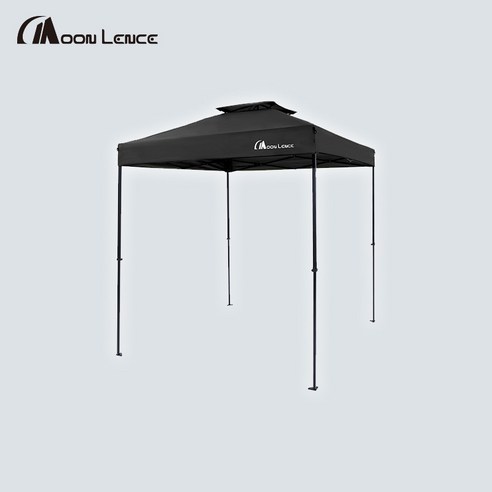 Moon Lence 접이식 블랙 사각 캠핑 타프 원터치타프