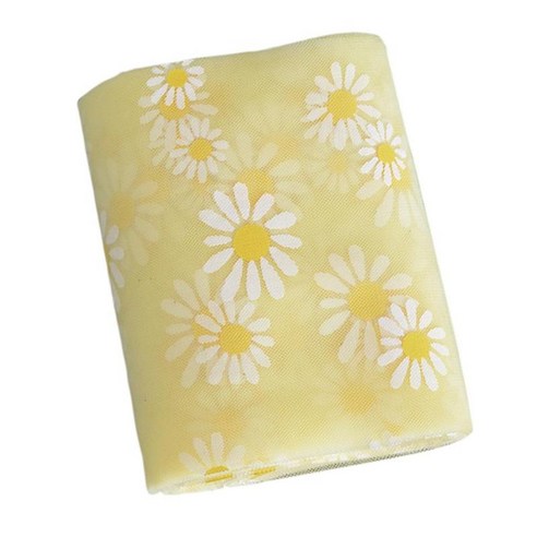5.5yd 레이스 꽃 직물 꿰매는 얇은 명주 그물 손질 트리밍 DIY 의류 Embellishme, 옐로우, 폴리 에스터