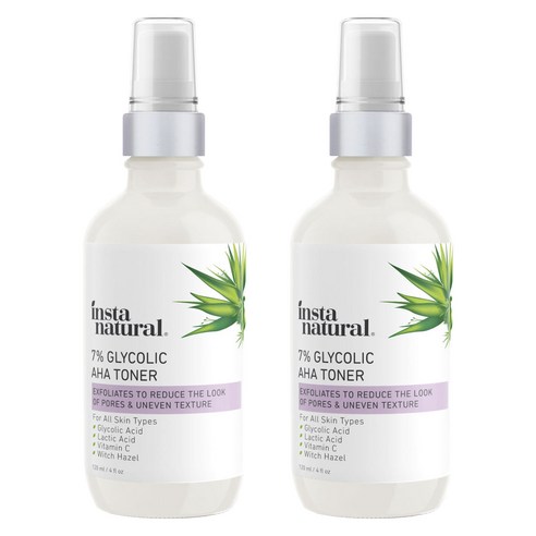 인스타내츄럴 7% 글리콜릭 아하 토너, 2개, 120ml
