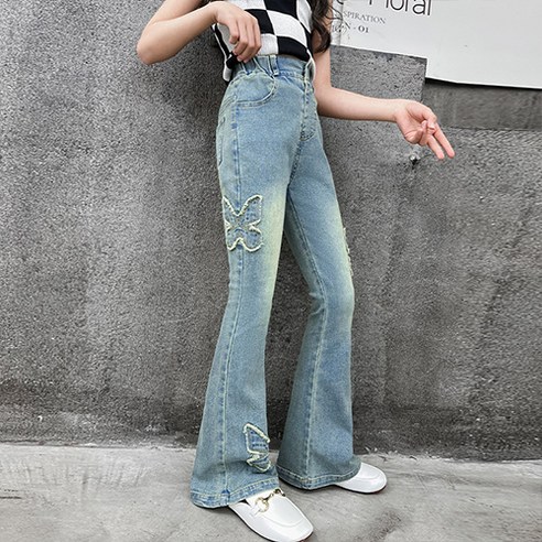 도니와 여아 어린이 바지 나팔 데님 팬츠 청바지