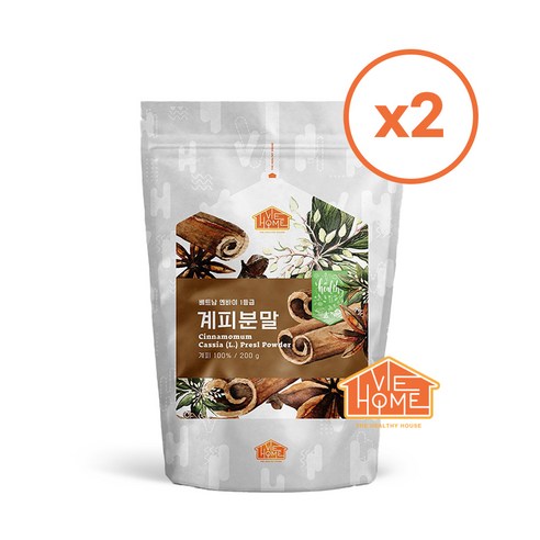 건강한우리집비옴 베트남 옌바이 1등급 계피 분말 200g x 2개