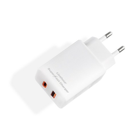 고속 충전 가능한 USB C타입 듀얼 포트 핸드폰 충전기