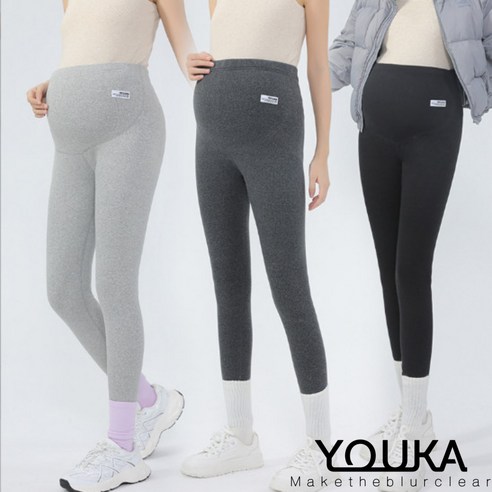 유카 여름 은 임산부 착용이 편한 허리밴딩 레깅스