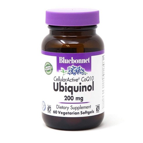 Bluebonnet CoQ10 유비퀴놀 200 mg 베지테리안 소프트젤, 1개, 60정