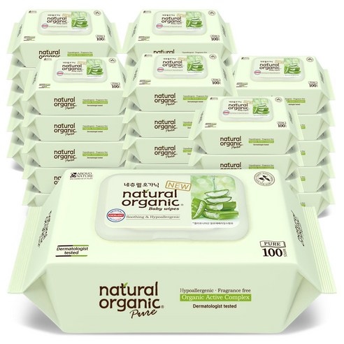 아기를 위한 완벽한 선택, 네츄럴오가닉 아기물티슈