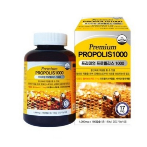 뉴질랜드 프리미엄 프로폴리스 1000mg 180정 6개월, 180개