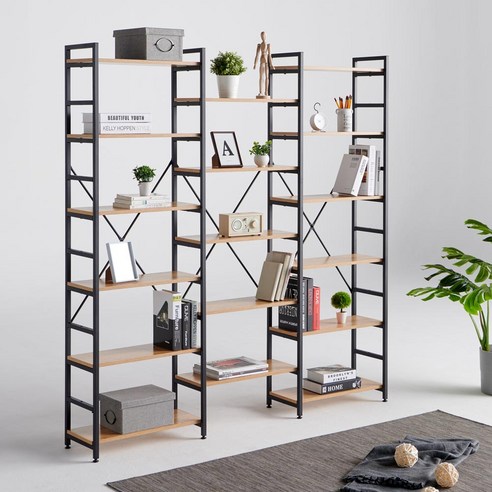 모던한 감각의 실용적인 철재 책장
