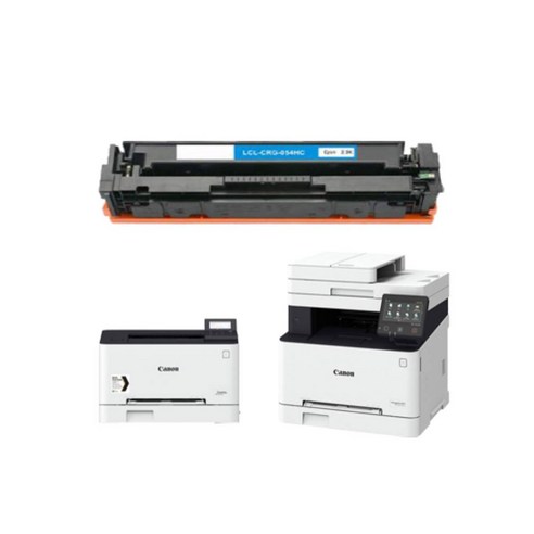 우리네퀵 캐논 MF645CX 토너 대용량 카트리지 복합기 팩스 호환 기종 MF643CDW LBP621CW LBP623CDW MF6495CXKG, 1개입, CRG-054H 파랑 대용량 2300매