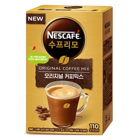 네스카페 수프리모 오리지널 커피믹스, 1개, 11.7g, 110개입