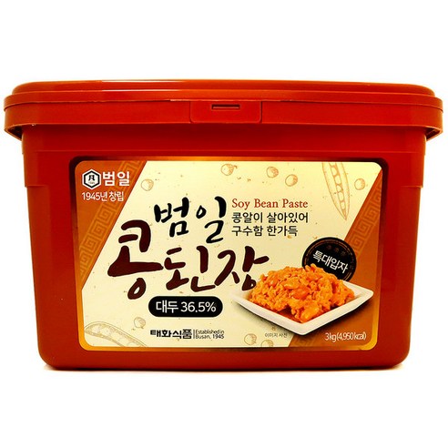 태화식품 범일 콩된장 특대입자 3kg 집된장, 1개