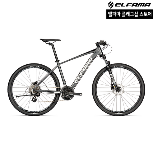 2022 엘파마 벤토르 V2000 MTB 자전거 입문용, XL (180~185cm), 그레이 블랙