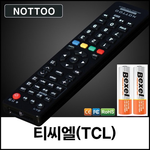 티씨엘(TCL) TV 리모컨+알카라인건전지, 리모컨