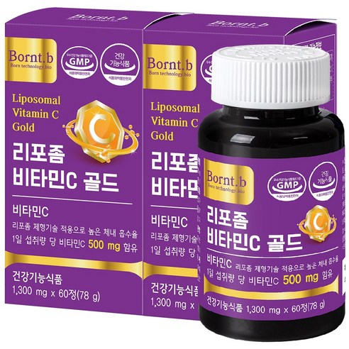 본트비 고함량 비타민C 골드, 60정, 2개 리포좀비타민c 본트비 고함량 비타민C 골드, 60정, 2개 리포좀비타민c
